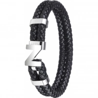 Браслет Zippo Steel Braided Leather Bracelet (20 см) купить в Магнитогорске