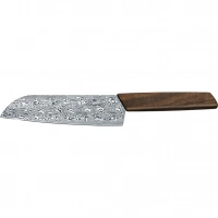 Кухонный нож Victorinox SANTOKU Limited, сталь дамаск, 17 см, рукоять орех, подарочная упаковка купить в Магнитогорске