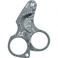 Нож для сигар Fox Damascus Figaro Cigar Cutter, сталь дамаск, рукоять дамаск купить в Магнитогорске