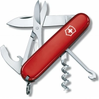 Нож перочинный Victorinox Compact, сталь X55CrMo14, рукоять Cellidor®, красный купить в Магнитогорске