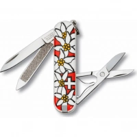 Нож перочинный Victorinox Edelweiss 0.6203.840 58мм 7 функций дизайн рукояти Эдельвейс купить в Магнитогорске