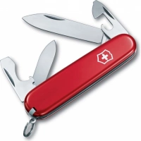 Нож перочинный Victorinox Recruit, сталь X55CrMo14, рукоять Cellidor®, красный купить в Магнитогорске