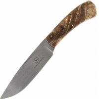 Нож с фиксированным клинком Arno Bernard Leopard, сталь N690, рукоять Spalted Maple купить в Магнитогорске