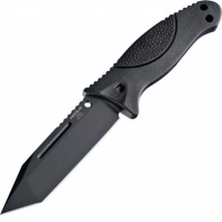 Нож с фиксированным клинком Hogue EX-F02 Black Tanto, сталь A2 Tool Steel, рукоять термопластик GRN, чёрный купить в Магнитогорске