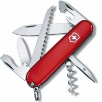 Нож швейцарский Victorinox Camper, сталь X55CrMo14, рукоять Cellidor®, красный купить в Магнитогорске