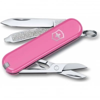 Нож Victorinox Classic SD Colors, Cherry Blossom (0.6223.51G) розовый, 7 функций 58мм купить в Магнитогорске