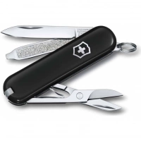 Нож Victorinox Classic SD Colors, Dark Illusion (0.6223.3G) чёрный, 7 функций 58мм купить в Магнитогорске