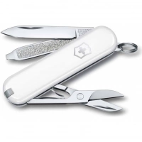 Нож Victorinox Classic SD Colors, Falling Snow (0.6223.7G) белый, 7 функций 58мм купить в Магнитогорске