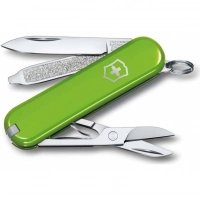 Нож Victorinox Classic SD Colors, Smashed Avocado (0.6223.43G) светло-зелёный, 7 функций 58мм купить в Магнитогорске