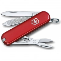 Нож Victorinox Classic SD Colors, Style Icon (0.6223.G) красный, 7 функций 58мм купить в Магнитогорске