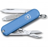 Нож Victorinox Classic SD Colors, Summer Rain (0.6223.28G) голубой, 7 функций 58мм купить в Магнитогорске