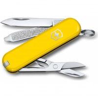 Нож Victorinox Classic SD Colors, Sunny Side (0.6223.8G) жёлтый, 7 функций 58мм купить в Магнитогорске