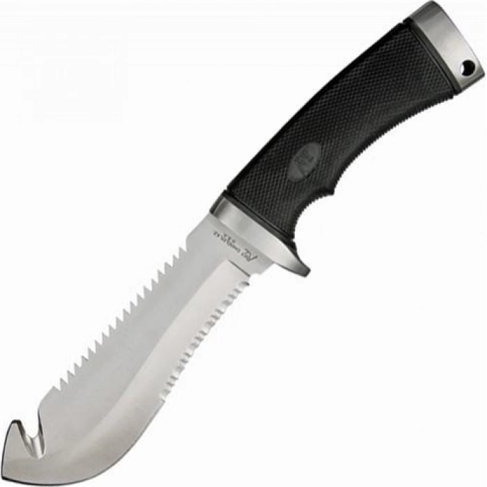 Разделочный шкуросъемный нож с фиксированным клинком Katz Hunter's Tool Combo, 254 мм, сталь XT-80, рукоять kraton