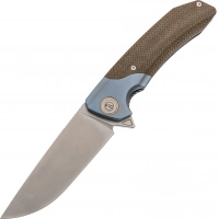Складной нож Maxace Goliath Blue, сталь Bohler K110, Micarta купить в Магнитогорске