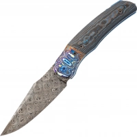 Складной нож TI-Rex Custom Assassin, сталь Balbach Damascus, рукоять Black Timascus CF купить в Магнитогорске