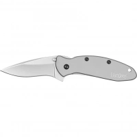 Складной полуавтоматический нож KERSHAW SCALLION, сталь 420HC, рукоять Stainless Steel купить в Магнитогорске