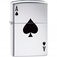 Зажигалка ZIPPO Armor™  Туз с покрытием High Polish Chrome купить в Магнитогорске