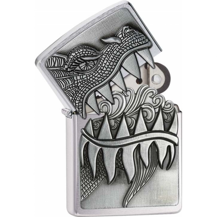 Зажигалка ZIPPO Classic с покрытием Brushed Chrome