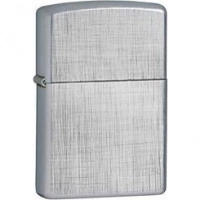 Зажигалка ZIPPO Linen Weave с покрытием Brushed Chrome, латунь/сталь, серебристая, матовая, 36x12x56 мм купить в Магнитогорске