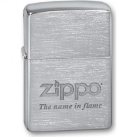 Зажигалка ZIPPO Name in flame, латунь с покрытием Brushed Chrome, серебристый, матовая, 36х12×56 мм купить в Магнитогорске