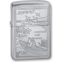 Зажигалка ZIPPO Row Boat Brushed Chrome, латунь с никеле-хром.покрыт., серебр., матов., 36х56х12 мм купить в Магнитогорске